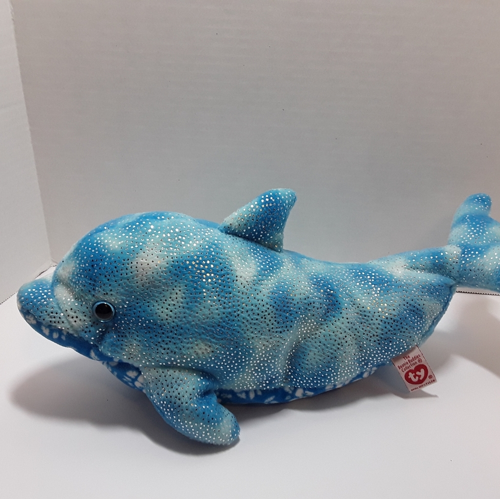 TY Beanie Baby DOCKS the Blue Dolphin 2006